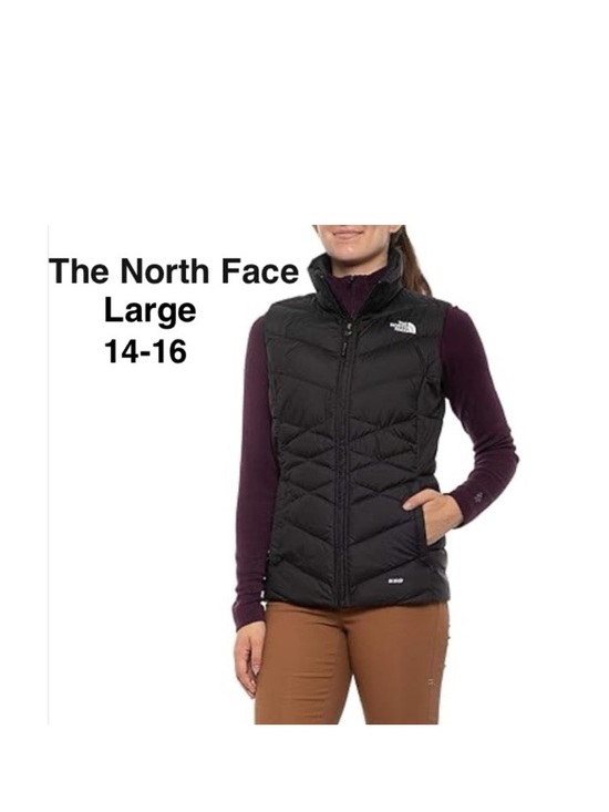 The North Face Other - THE NORTH FACE 550 Girl BLACK Nylon QUILTED Goose Down PUFFER VEST Size L ⭐️⭐️⭐️
